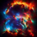 The stunning beauty of warm and cool deep space colors