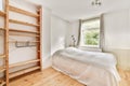 Stunning bedroom with a window