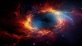 Stunning Black Hole Nebula: A Hyper-detailed Space Vortex
