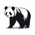 Stunning Black And White Panda Bear Illustration