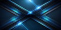 Stunning blue and black abstract composition with intersecting lines and bright highlights for a captivating look Royalty Free Stock Photo
