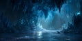 Stunning Blue Cave An Enchanting Underwater Grotto Scene Royalty Free Stock Photo