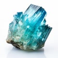 Stunning Blue Crystals: Topaz And Turquoise Minerals Royalty Free Stock Photo