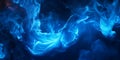 Stunning Blue Fire Background: Abstract Flames Texture Royalty Free Stock Photo