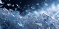 Stunning Blue Ice Crystals Background Texture for Design Projects Royalty Free Stock Photo