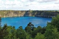 Stunning blue lake at Mount Gambier, Australia