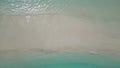 stunning blue ocean and sandy white island maldives top drone aeral view deserted hidden beach copyspace for text