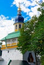 Blue cupola emblazoned with golden stars. Royalty Free Stock Photo