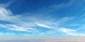 Stunning Blue Sky Cloudscape Panorama for Design Projects Royalty Free Stock Photo