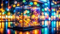 Stunning Bokeh Effect on a Modern Plastic Display Immersive Visuals for CuttingEdge Digital Spaces and Technological Royalty Free Stock Photo
