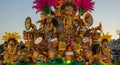 Stunning Brazilian Carnival float spectacle Royalty Free Stock Photo