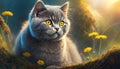 Stunning British Shorthair Cat With Yellow Eyes - National Geographic