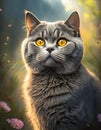 Stunning British Shorthair Cat With Yellow Eyes - National Geographic