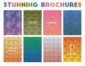 Stunning Brochures. Amazing geometric patterns.