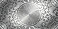Stunning Brushed Metal Circular Pattern Background Ideal for Posters Flyers and Website Design Royalty Free Stock Photo