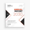 stunning business annual report brochure with company information or data