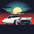 Stunning Cadillac Eldorado Silhouette Image For Vintage Car Enthusiasts