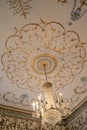 Stunning chandelier and artwork on ceilings of Dublin Writer's Museum,November,2014