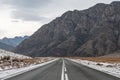 Stunning Chuiskiy trakt road in winter