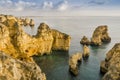 Stunning cliffs and arches in Ponta da Piedade, Lagos, Algarve,