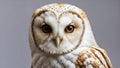 Close up of a Barn Owl With Distinctive Heart Shaped Face Looking Forward Royalty Free Stock Photo