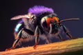 Bumblebee on Lavender Spike at Dusk