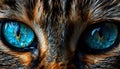 Stunning close-up of cat\'s eyes