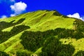 Stunning close-up of cloud view and mountain scenery.