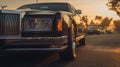 Stunning Close-up Of Limousine At Sunset: High Detail, Realistic Shot