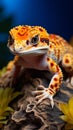 Vibrant Patterns: Close-up of a Leopard Geckos Textured Skin