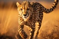 Graceful Cheetah in Majestic African Landscape
