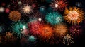 Vibrant Diwali Fireworks: Explosions of Color in the Night Sky