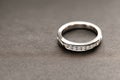 stunning close up shot of a single wedding rings, delicately intertwined to symbolize the everlasting bond of love and commitment Royalty Free Stock Photo