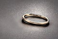stunning close up shot of a single wedding rings, delicately intertwined to symbolize the everlasting bond of love and commitment Royalty Free Stock Photo