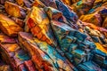 Stunning Closeup of a Detailed Rock Formation Intricate Patterns and Textures Unveiled in a Deep Focus Image Royalty Free Stock Photo