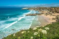 Newquay beach in North Cornwall