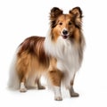 Stunning Collie: A Beautiful Shetland Sheepdog With Long Brown Hair