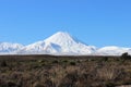 Stunning cone of Ngauruhoe volcano in winter Royalty Free Stock Photo