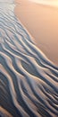 Stunning Contoured Shading: A Captivating Sunset On Sand