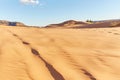 The stunning Coral Pink Sand Dunes State Park in southern Utah Royalty Free Stock Photo