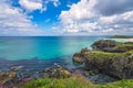 Stunning Cornish sea coast near St Ives Royalty Free Stock Photo