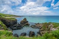 Stunning Cornish sea coast near St Ives Royalty Free Stock Photo