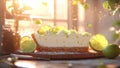 The Perfect Traditional Key Lime Pie Slice With Graham Cracker Crust, Whipped Cream and Lime Zest Royalty Free Stock Photo