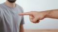 Fingers Pointing Blaming Each Other in a Heated Argument (Responsibility, Accountability, Accusation, Reprimand, Feud) Royalty Free Stock Photo