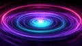 A Colorful Vortex Spiral Made of Cosmic Energy in a Black Deep Space Background Royalty Free Stock Photo