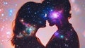 True Love Soulmate Twin Flame Cosmic Soul Connection Special Bond Royalty Free Stock Photo