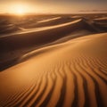 Hot Sands Of The Desert Sunset