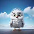 Stunning 3d Cartoon Owl Image With Vray Tracing Royalty Free Stock Photo