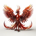 Stunning 3d Cel-shaded Phoenix In Full Body Pose