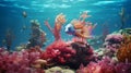 Stunning 3d Coral Reef Illustration: A Captivating Underwater World